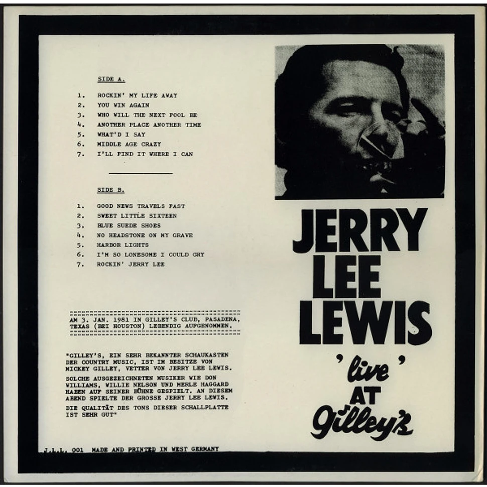 Jerry Lee Lewis - Live At Gilley's