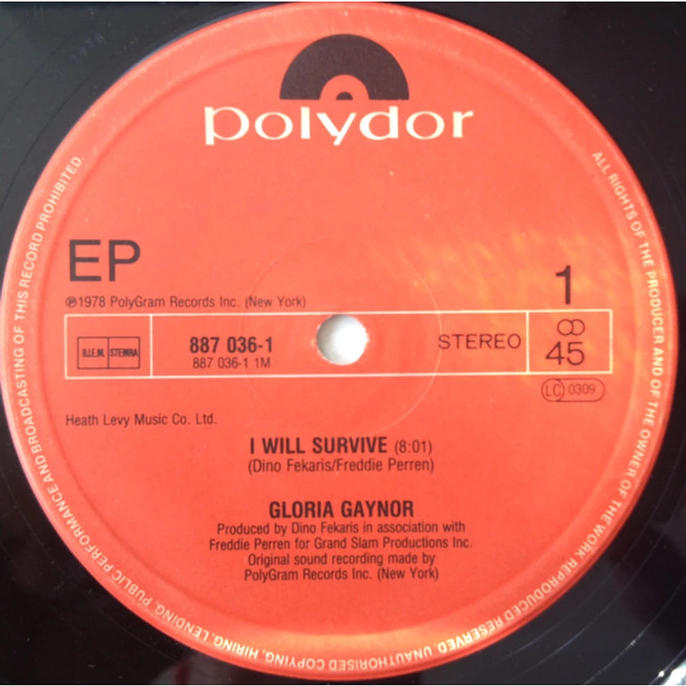 Gloria Gaynor - I Will Survive / Honey Bee / Never Can Say Goodbye