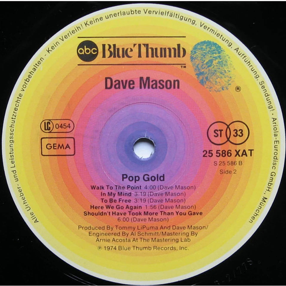 Dave Mason - Pop Gold
