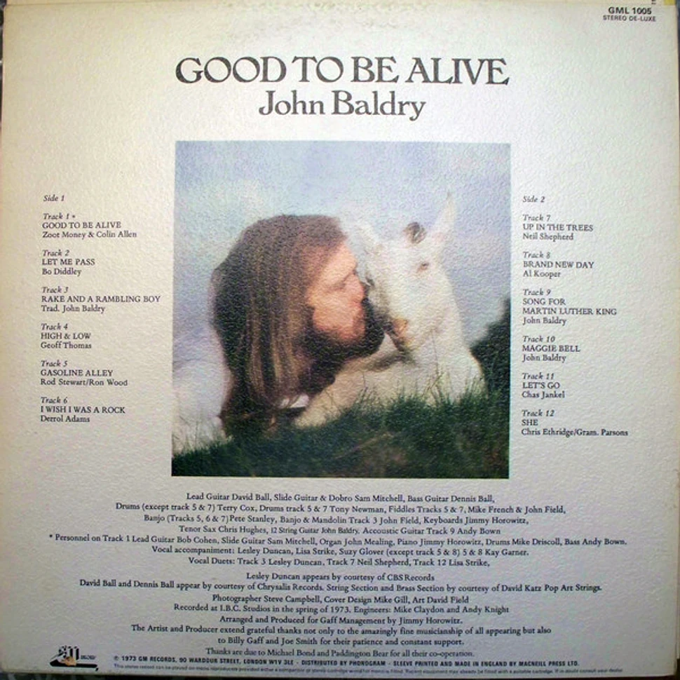 Long John Baldry - Good To Be Alive