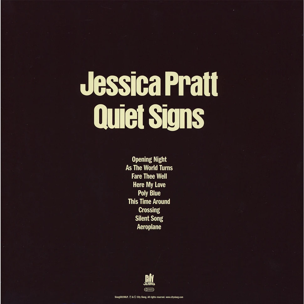 Jessica Pratt - Quiet Signs, Clear Vinyl LP Slang50190LP