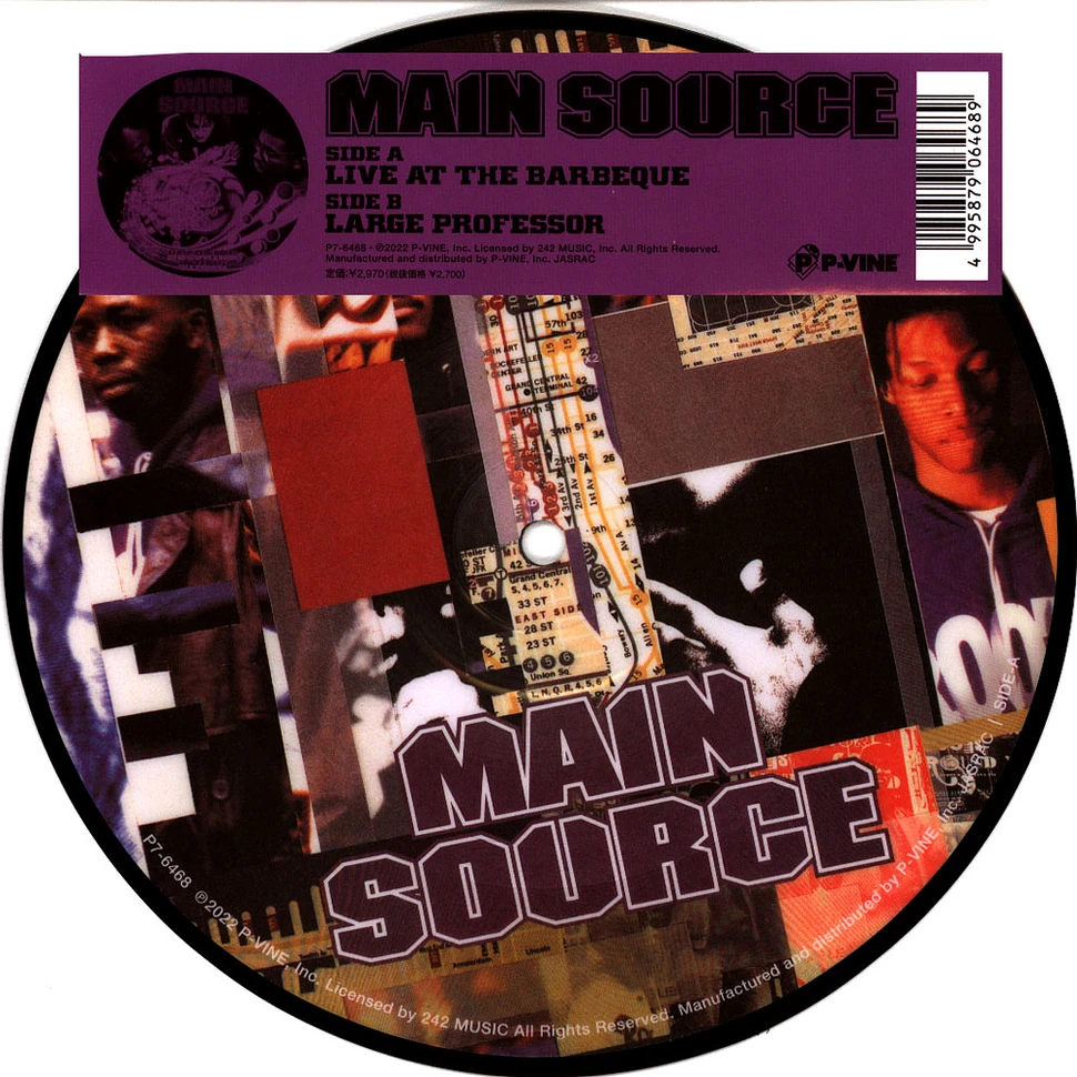 Main Source - Live At The Barbeque / Large Professor Picture Disc Edition