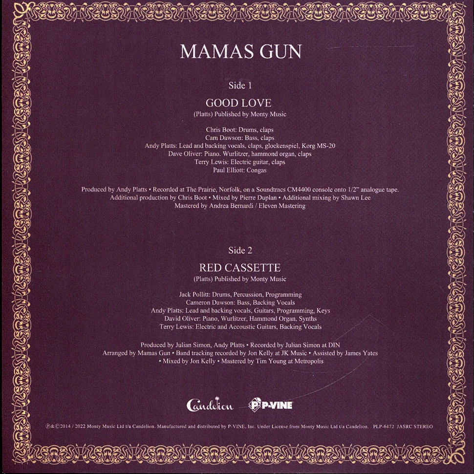 Mamas Gun - Good Love / Red Cassette