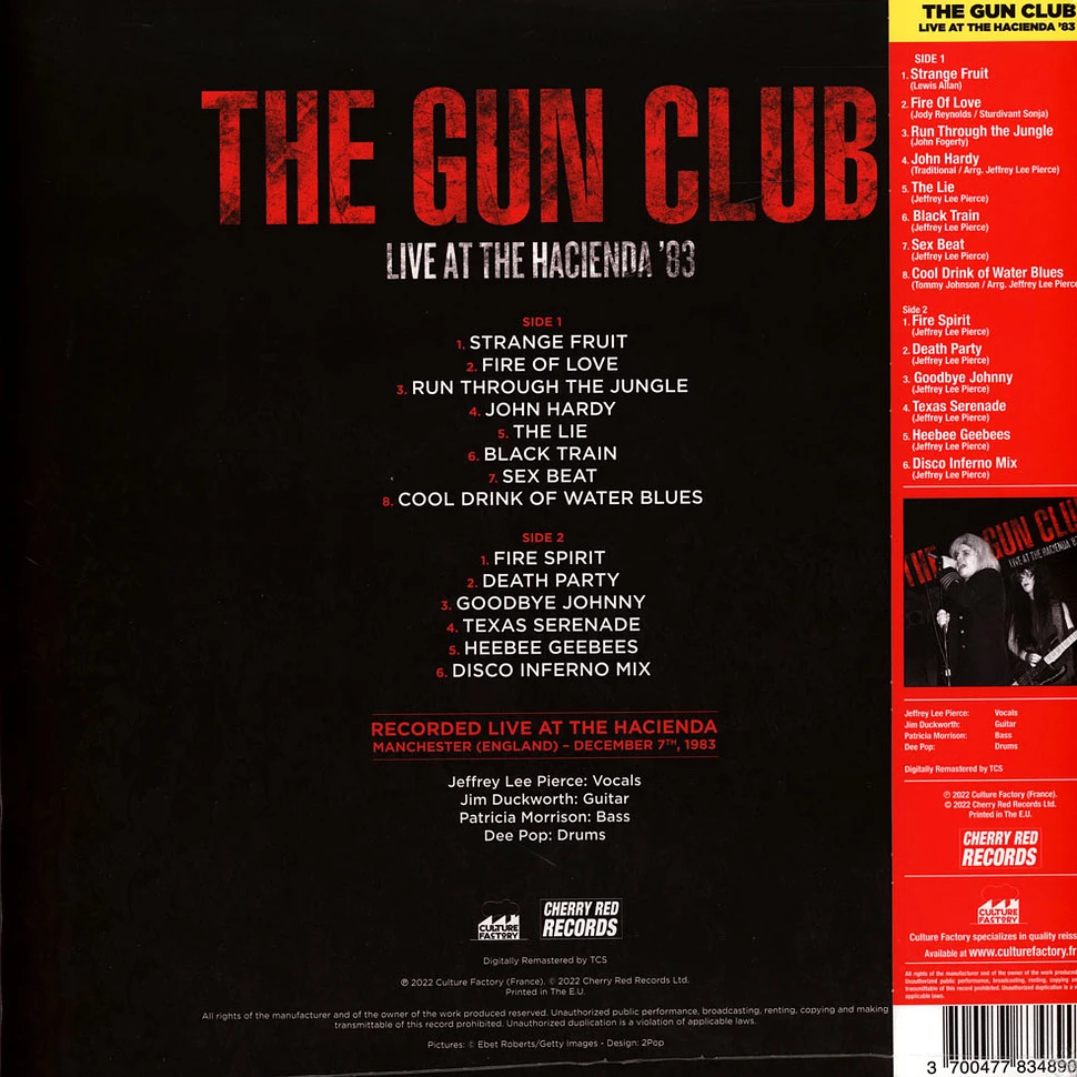 Gun Club - Live At The Hacienda '83 Record Store Day 2022 Red & White Splatter Vinyl Edition