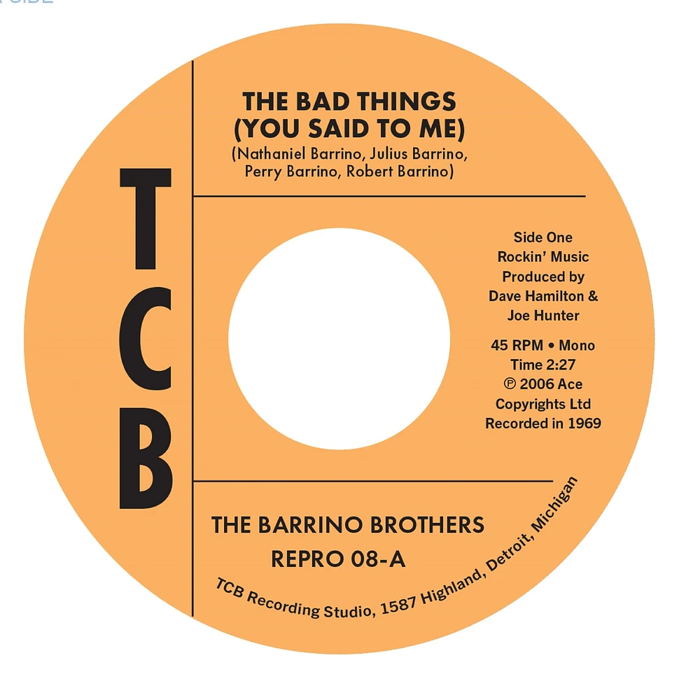 The Barrino Brothers - The Bad Things / Just A Mistake