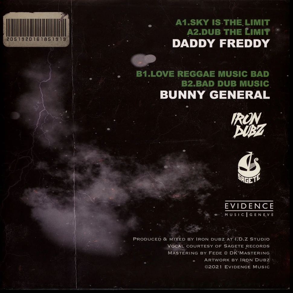 Daddy Freddy, Iron Dubz / Bunny General, Iron Dubz - Sky Is The Limit, Dub / Love Reggae Music Bad, Dub