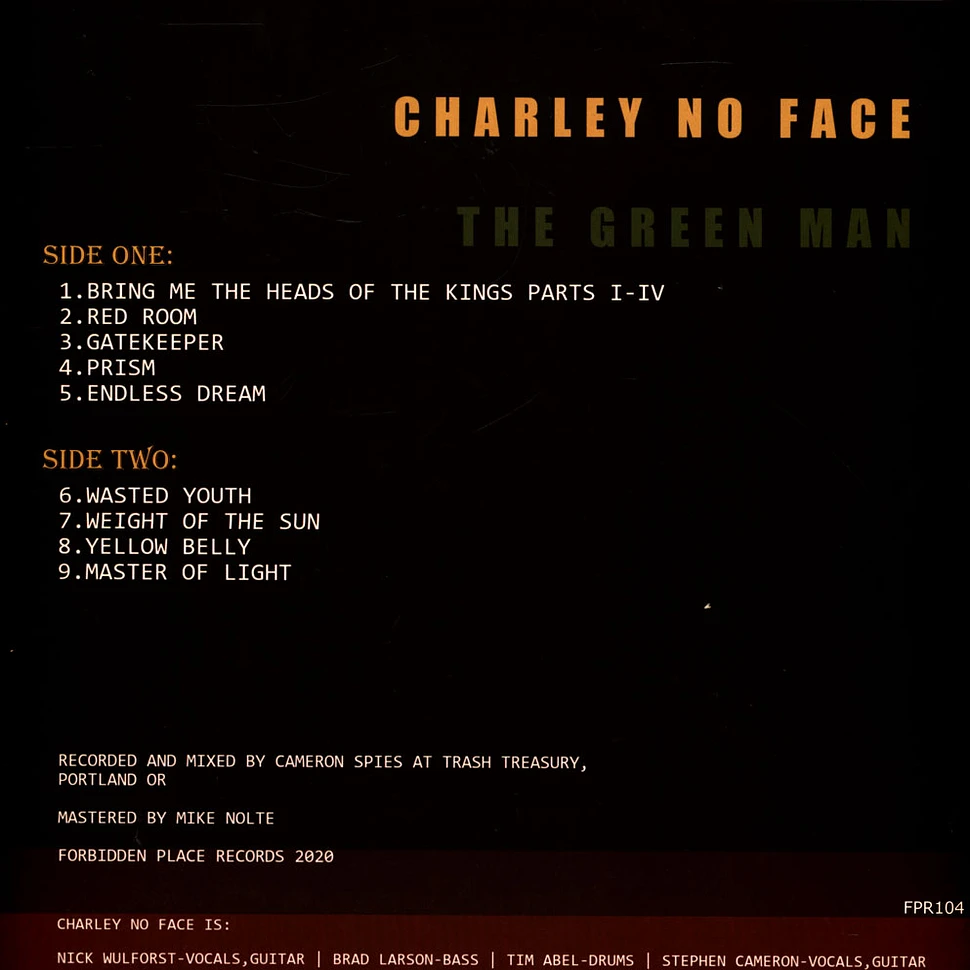 Charley No Face - The Green Man