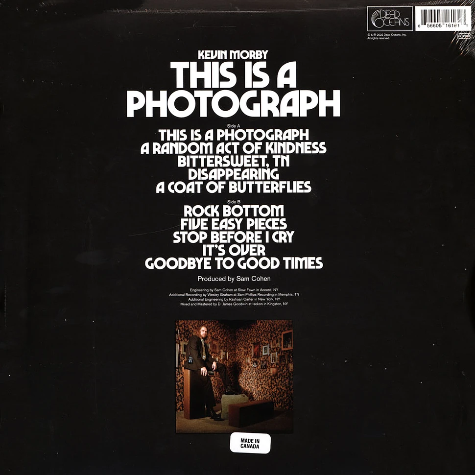 Kevin Morby - This Is A Photograph Black Vinyl Edition