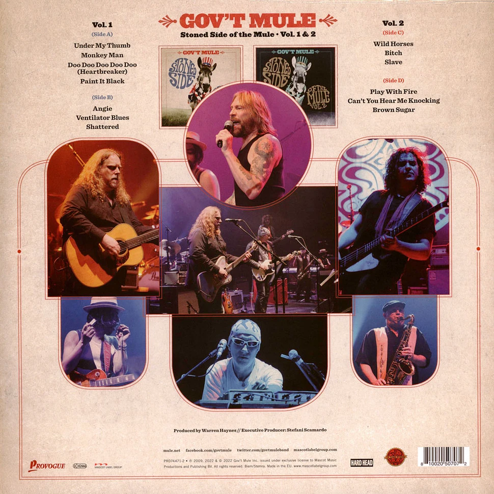 Gov't Mule - Stoned Side Of The Mule Red / Blue Vinyl Edition