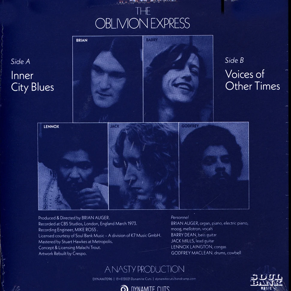Brian Auger's Oblivion Express - Inner City Blues / Voices Of Other Times