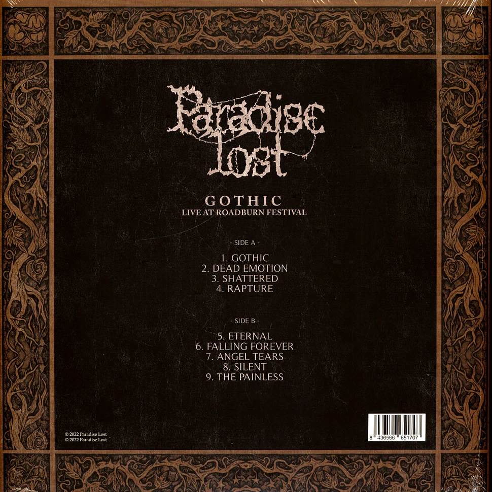 Paradise Lost - Gothic Live At Roadburn 2016 Record Store Day 2022 Vinyl Edition