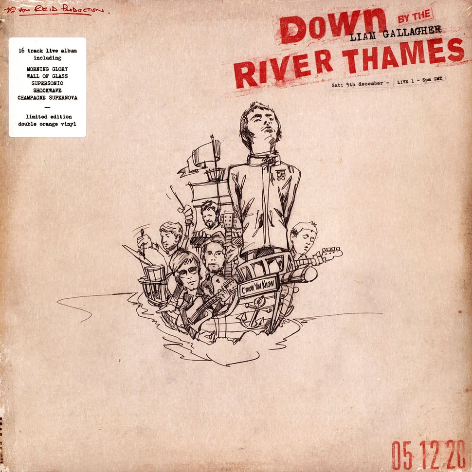 Liam Gallagher - Down By The River Thames Live Album Orange Vinyl Edition