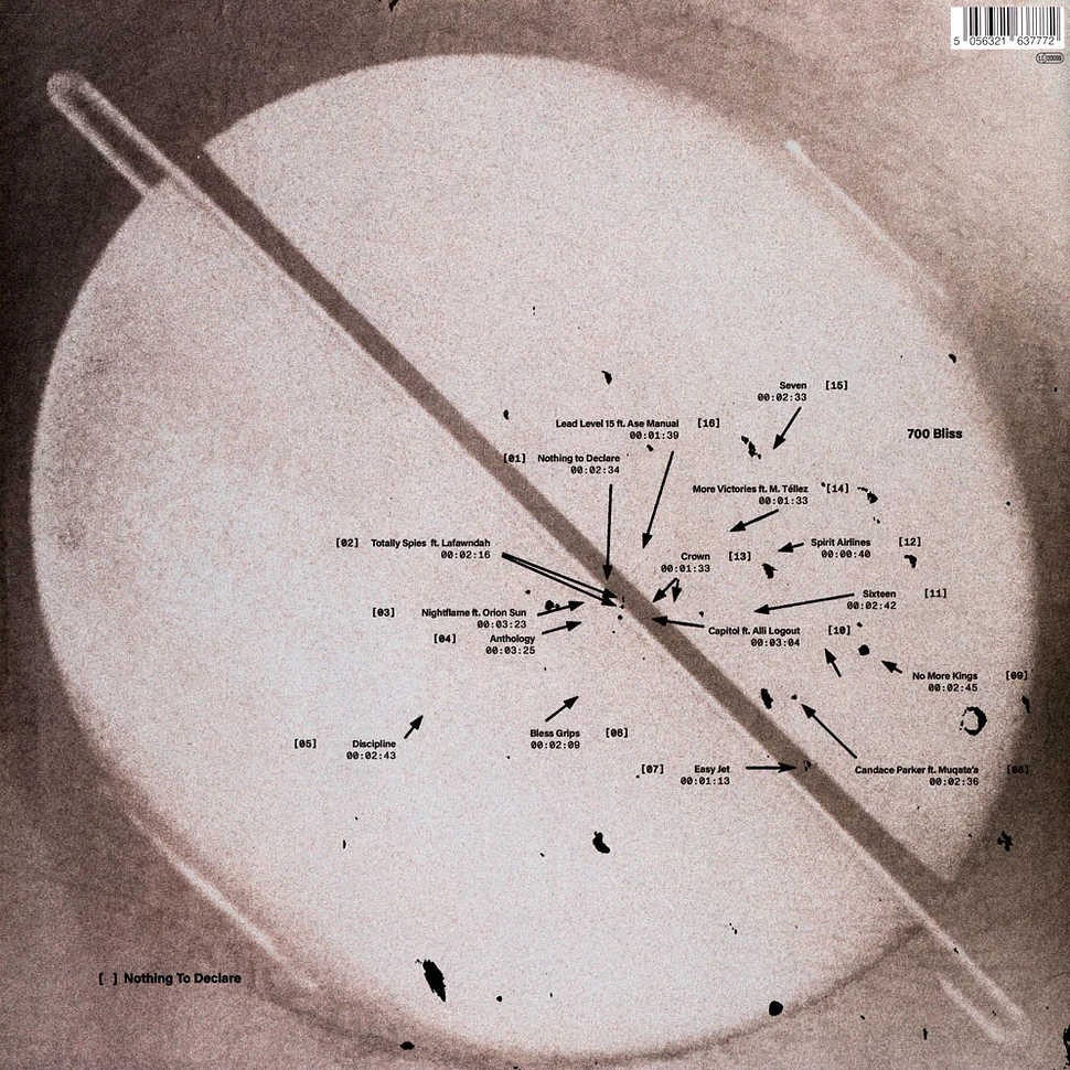 700 Bliss - Nothing To Declare Clear Vinyl Edition