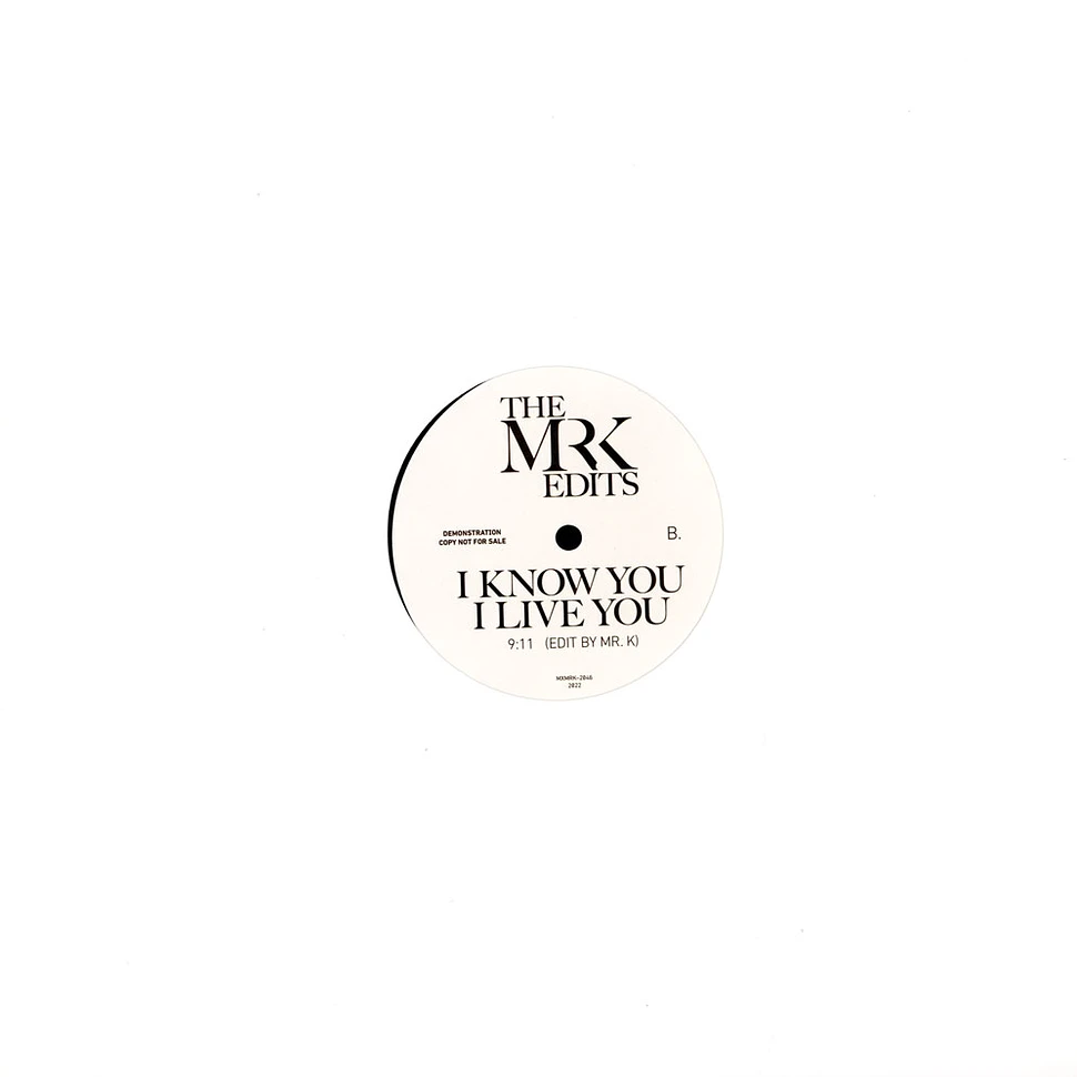 Mr. K - If You Really Love Me / I Know You, I Live You Mr. K Edits Record Store Day 2022 Vinyl Edition