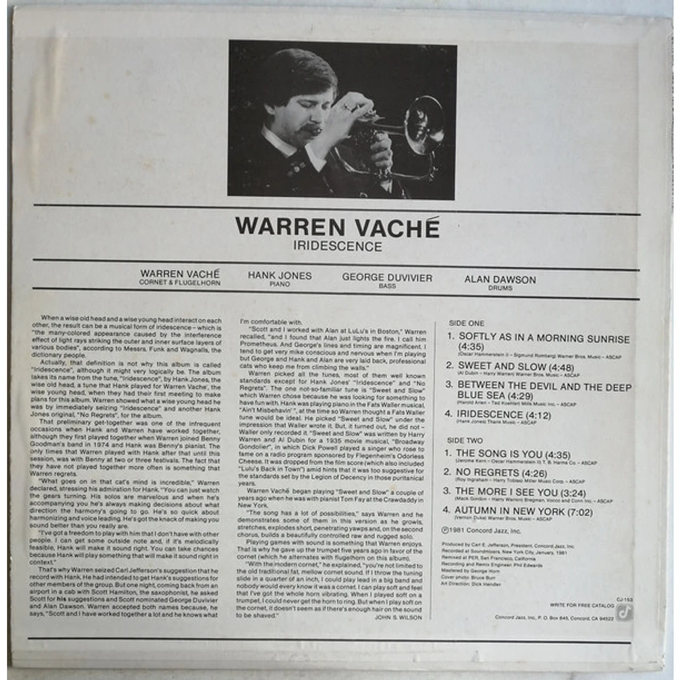 Warren Vaché - Iridescence