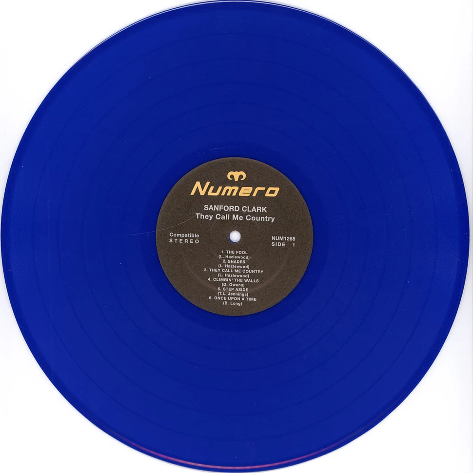 Sanford Clark - They Call Me Contry Blue Vinyl Edition