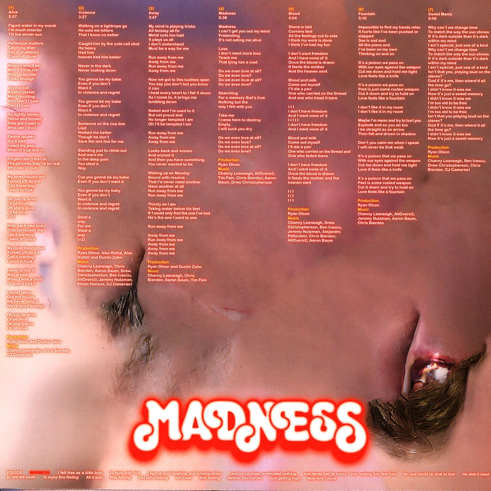 Polica - Madness Black Vinyl Edition