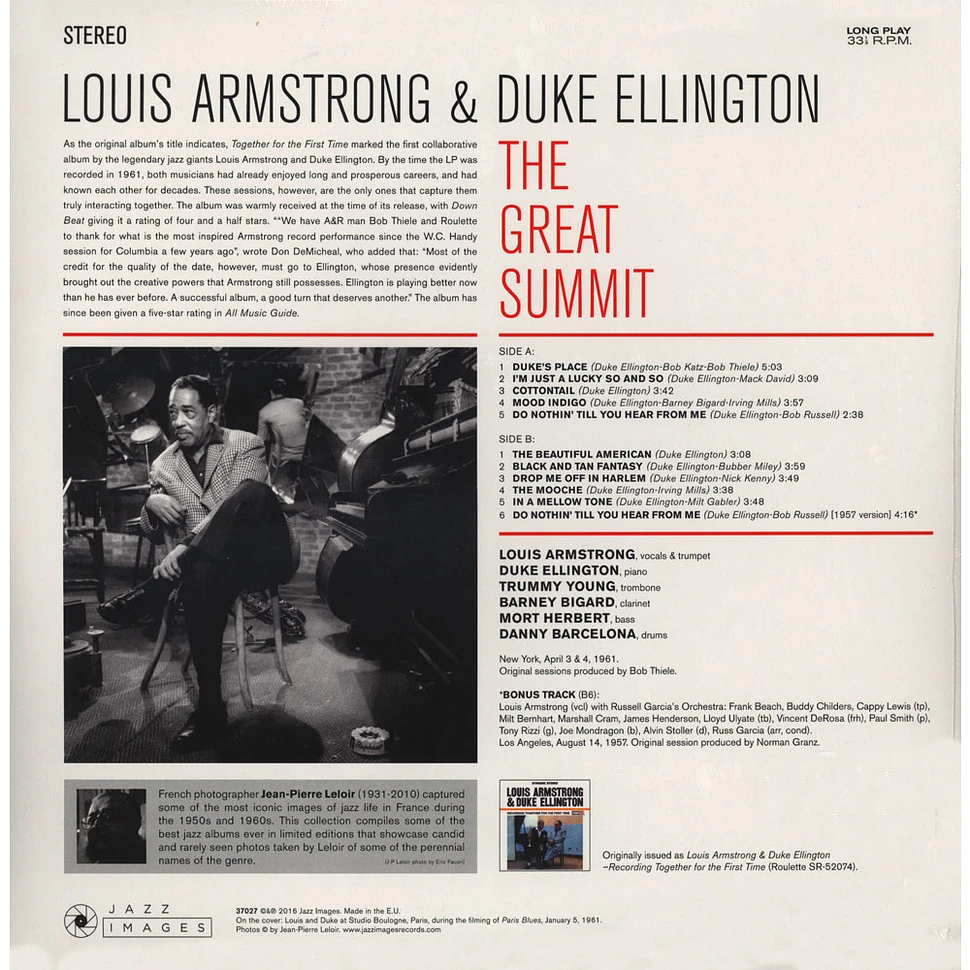 Louis Armstrong & Duke Ellington - The Great Summit