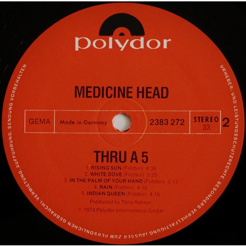 Medicine Head - Thru' A Five