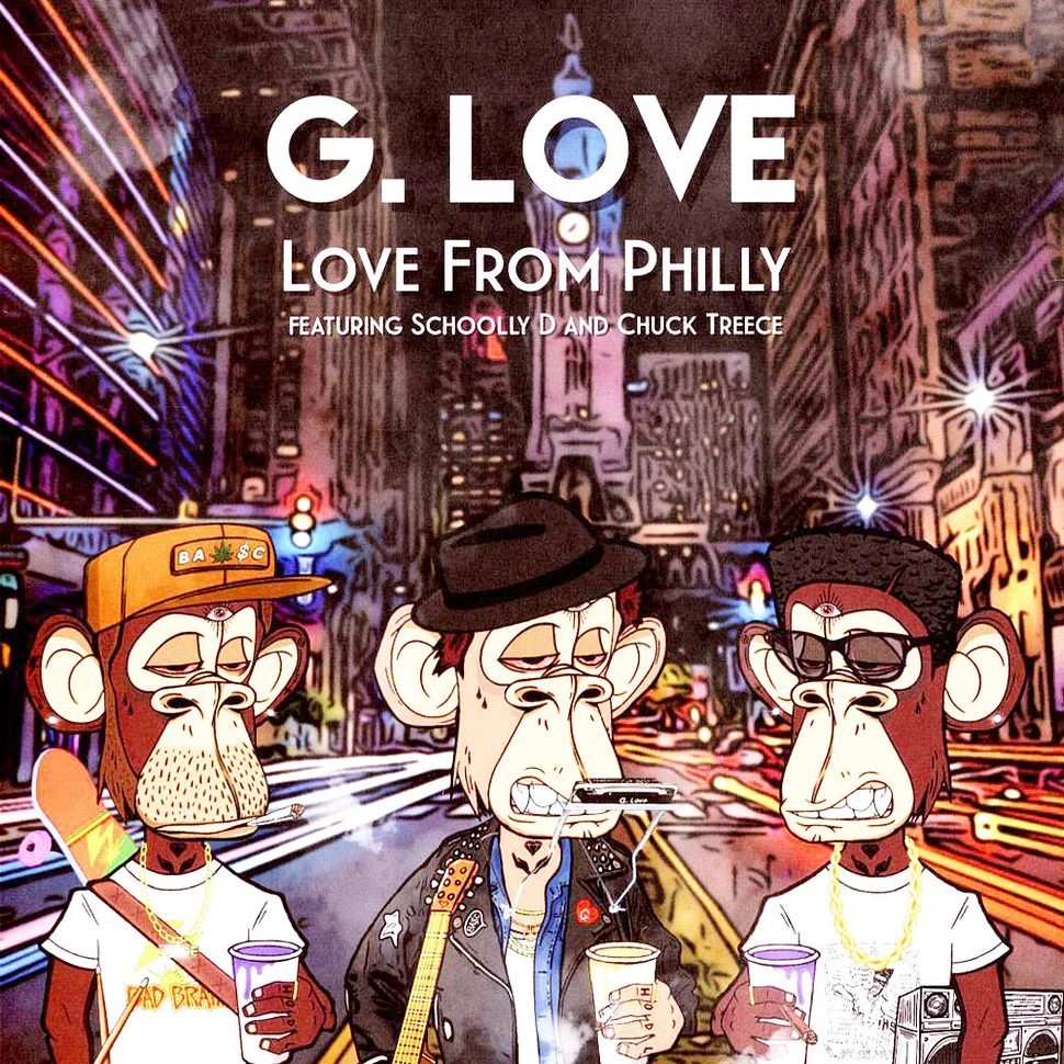 G-Love - Love From Philly Feat. Mc Schoolly D & Chuck Treece Gold Splattered Vinyl Edition