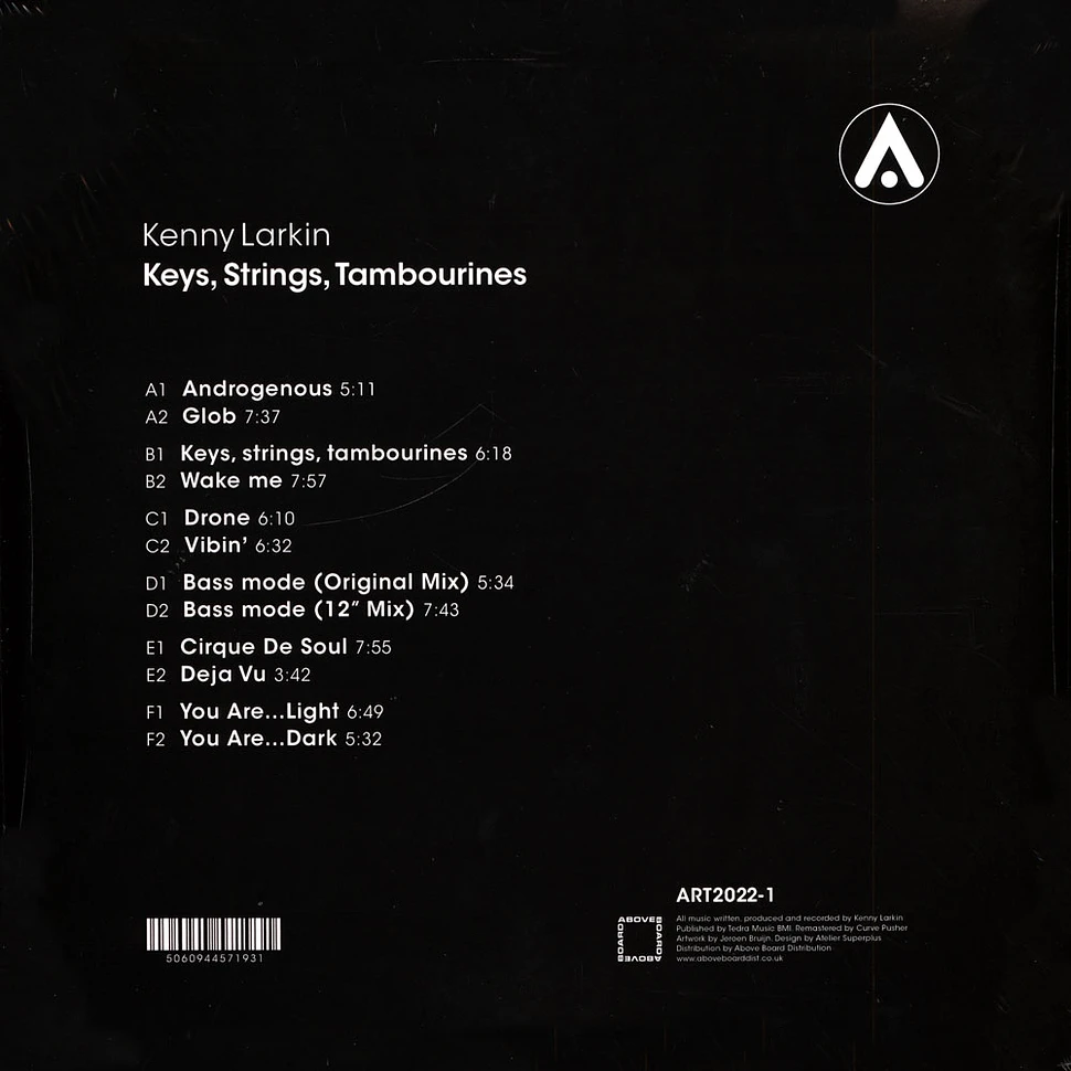 Kenny Larkin - Keys, Strings, Tambourines Black Vinyl Edition