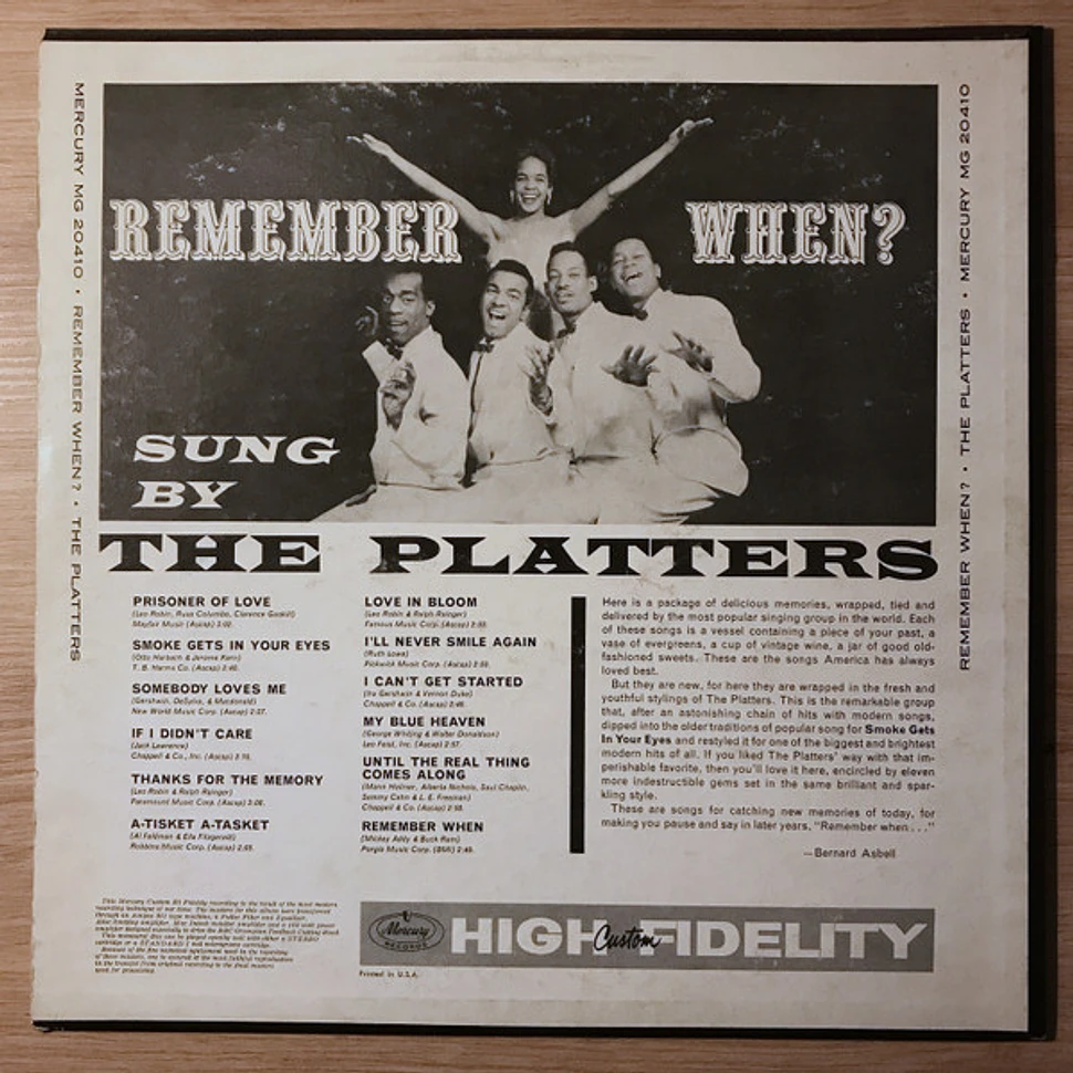 The Platters - Remember When?