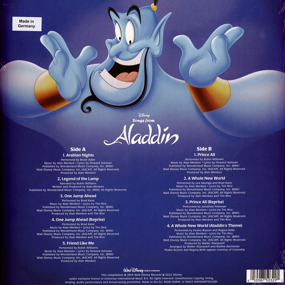 V.A. - OST Songs From Aladdin 30th Anniversary Blue Vinyl Edition