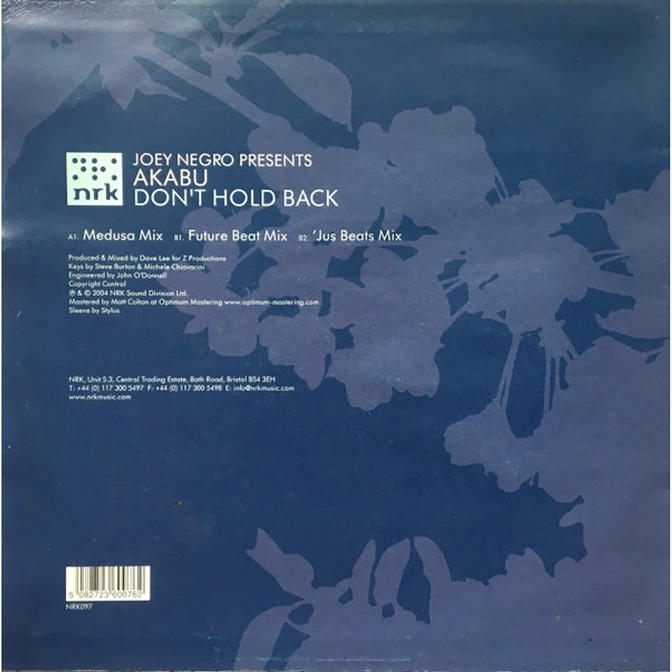 Joey Negro presents Akabu - Don't Hold Back