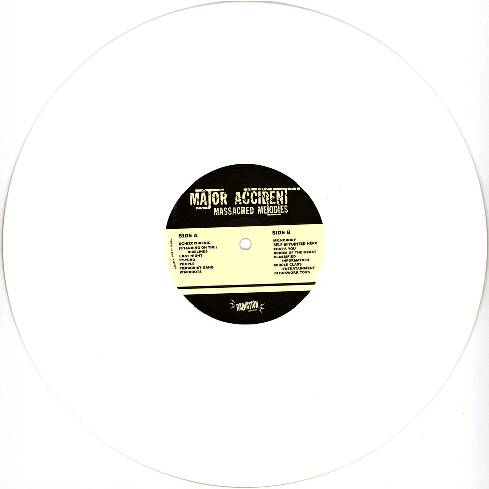 Major Accident - Massacred Melodies White Vinyl Edition