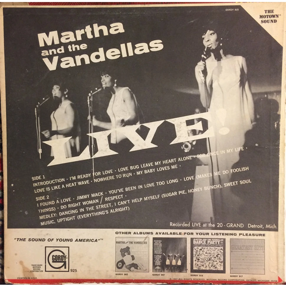 Martha Reeves & The Vandellas - Live!