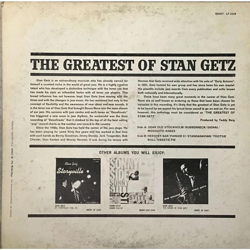 Stan Getz - The Greatest Of Stan Getz