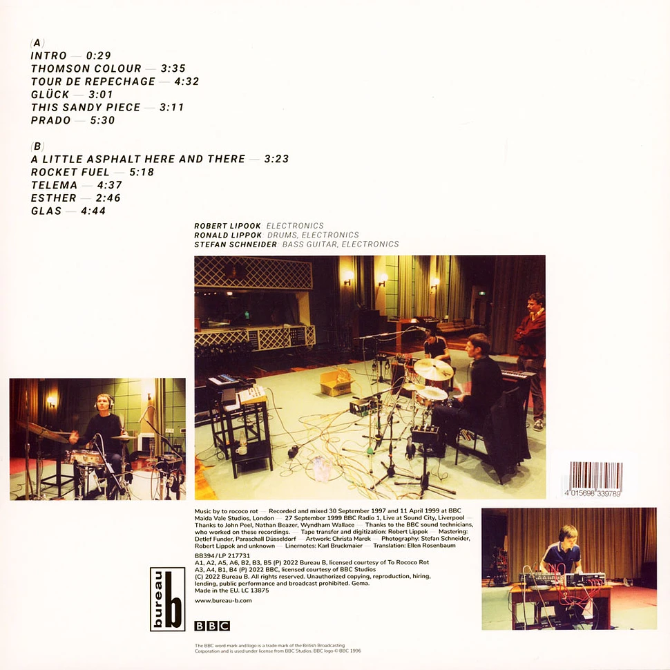 To Rococo Rot - The John Peel Sessions Bureau B x HHV Exclusive Orange Vinyl Edition
