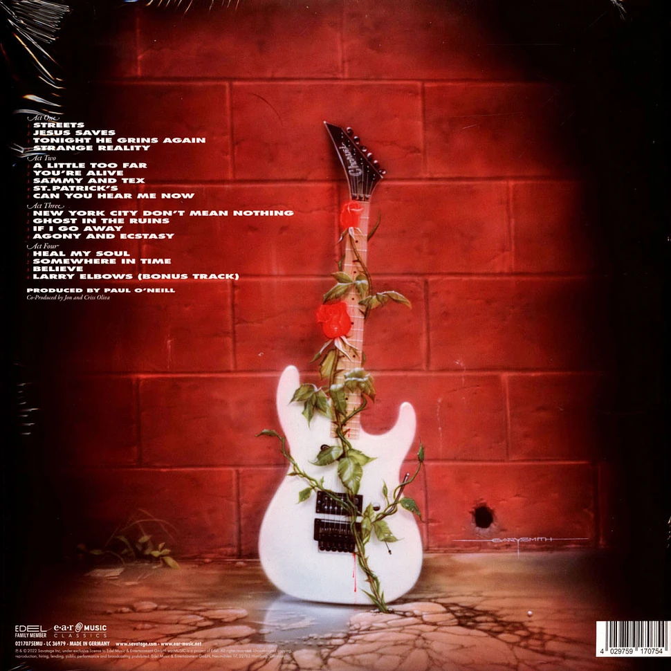Savatage - Streets A Rock Opera Black Vinyl Edition