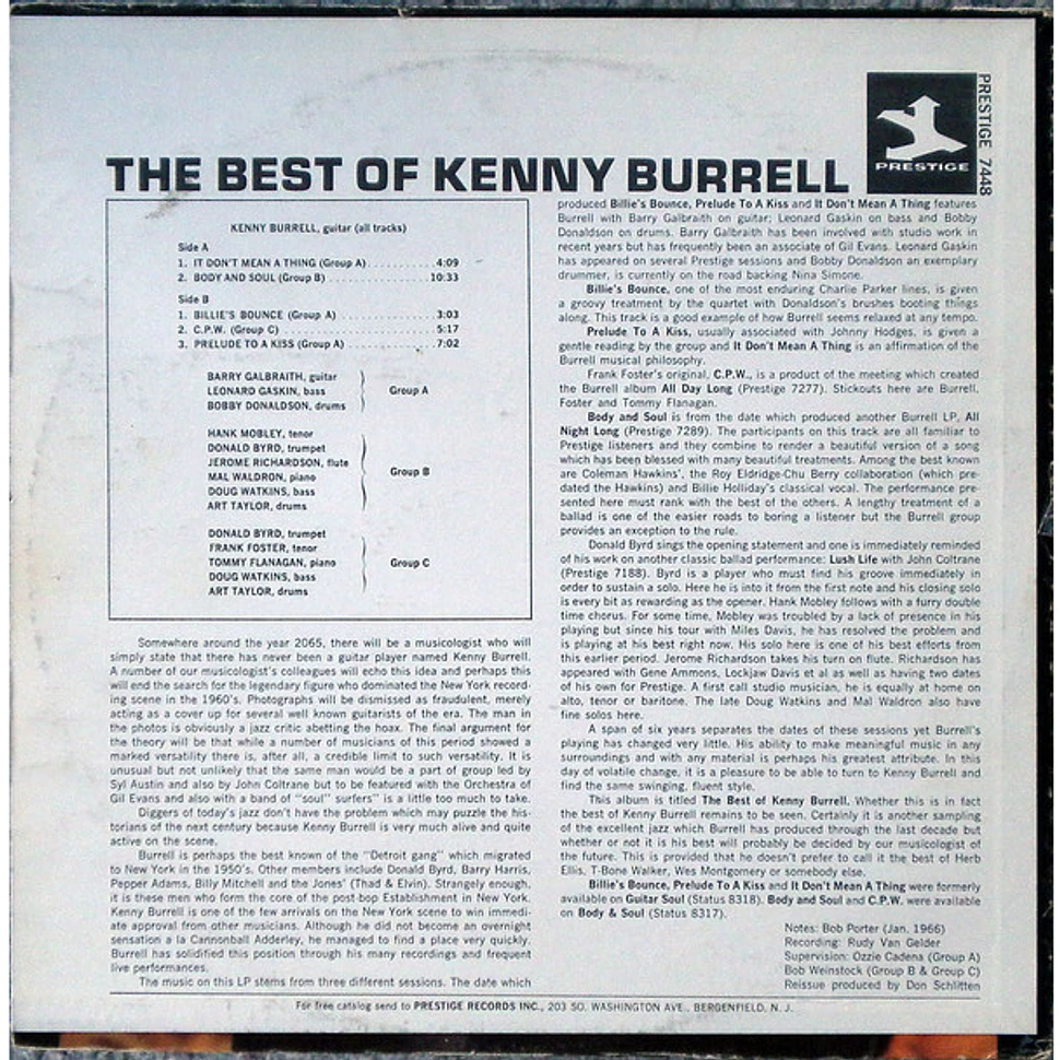 Kenny Burrell - The Best Of Kenny Burrell