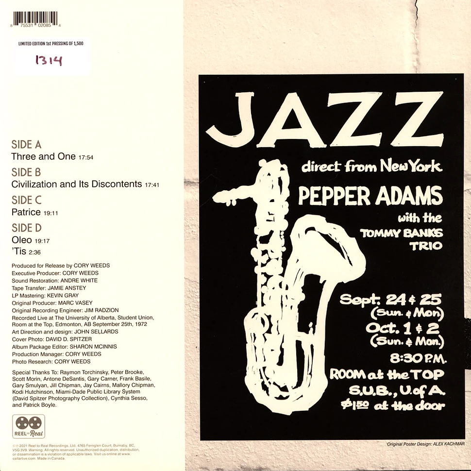 Pepper Adams With The Tommy Ba - Live At Room At The Top Record Store Day 2022 Edition