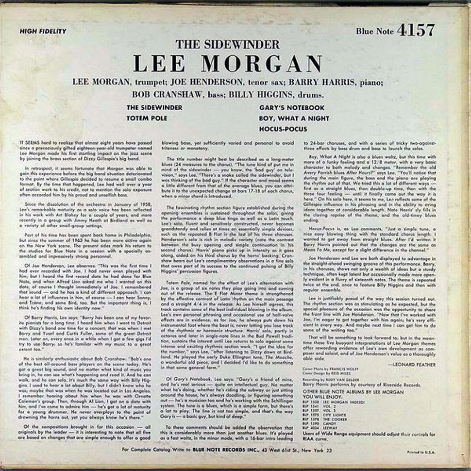 Lee Morgan - The Sidewinder