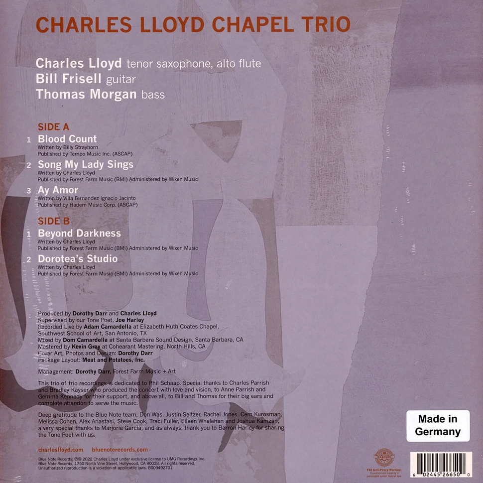 Charles Lloyd - Trios: Chapel