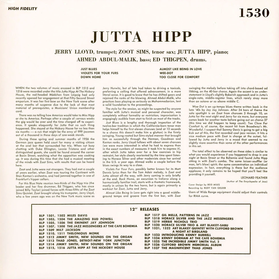 Jutta Hipp - With Zoot Sims