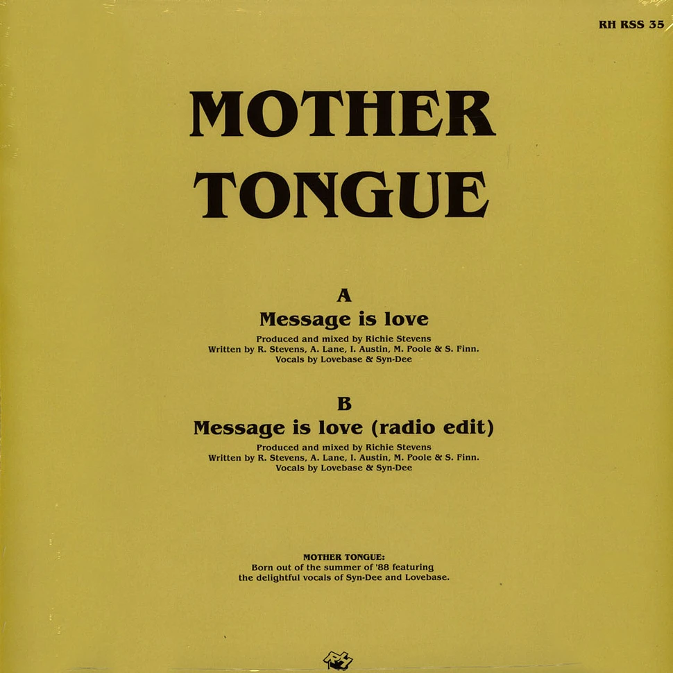 Mother Tongue - Message Is Love