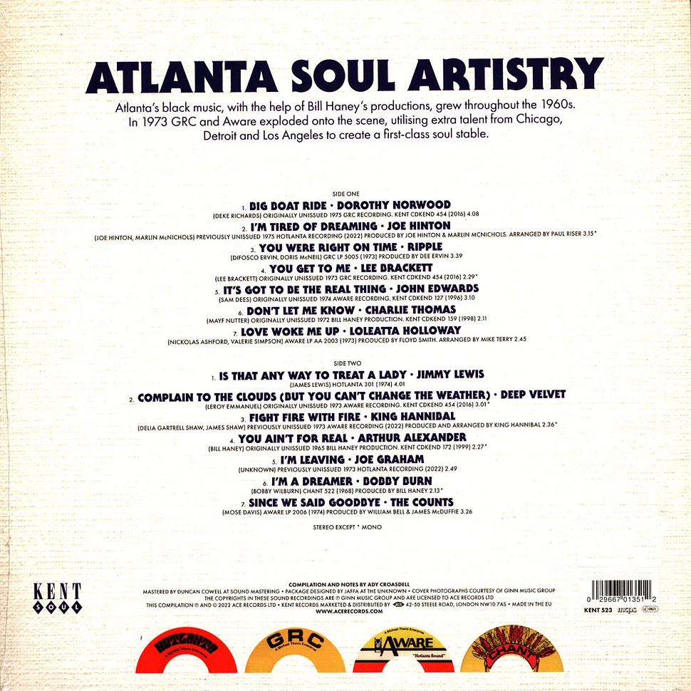 V.A. - Atlanta Soul Artistry 1965-1975 Black Vinyl Edition