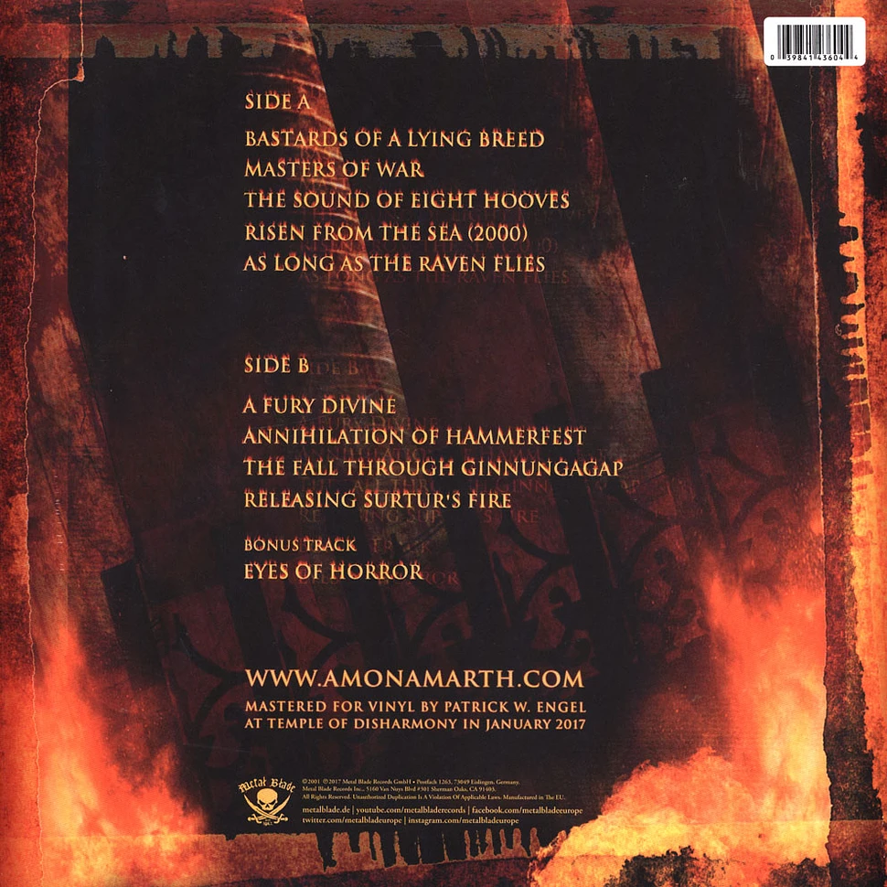 Amon Amarth - The Crusher Brown Beige Marbled Edition