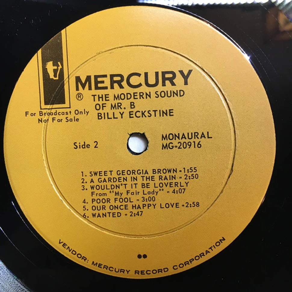 Billy Eckstine - The Modern Sound Of Mr. B.