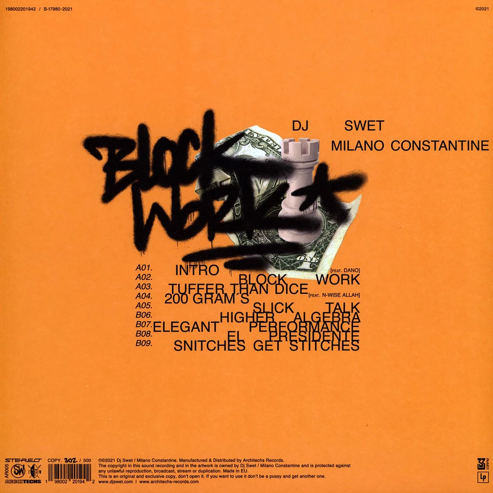 DJ Swet X Milano Constantine - Block Work