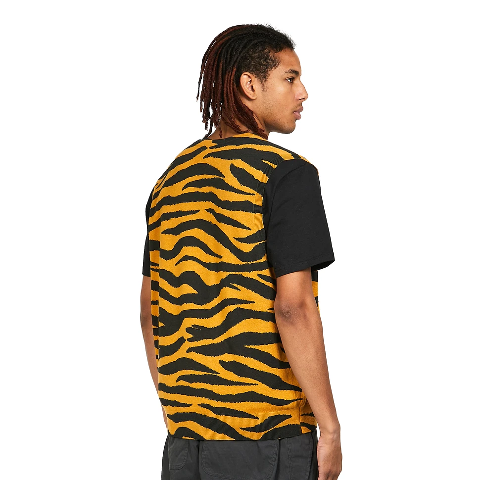 Stüssy - Tiger Printed Sweater Vest (Mustard) | HHV