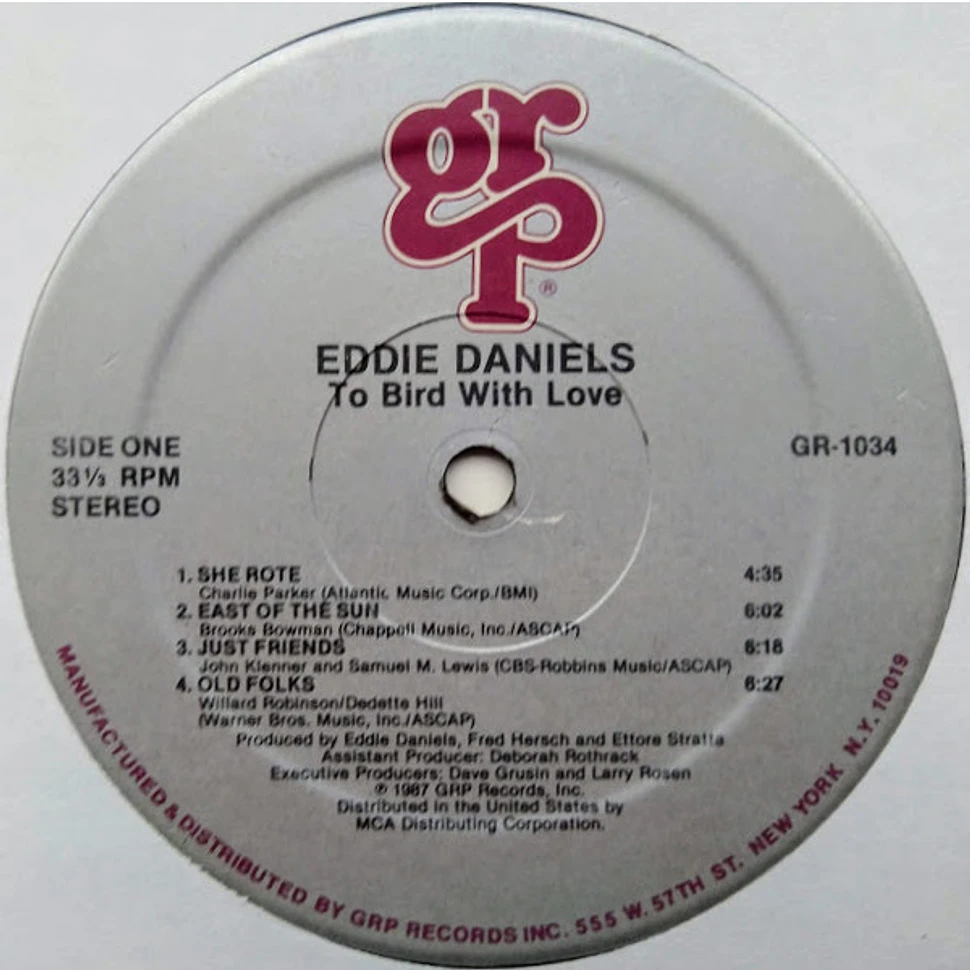 Eddie Daniels - To Bird With Love