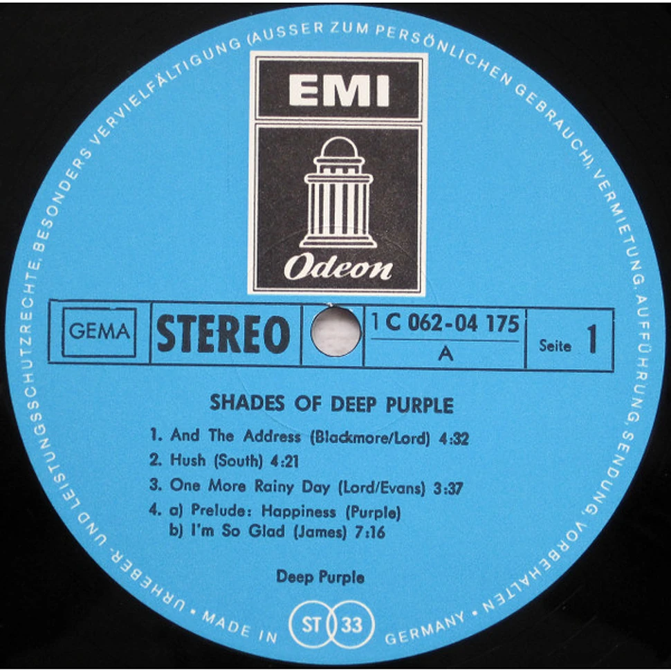 Deep Purple - Shades Of Deep Purple