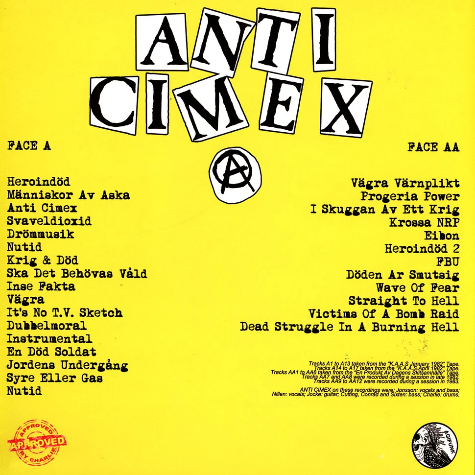 Anti-Cimex - The Complete Demos Collection 1982 - 1983