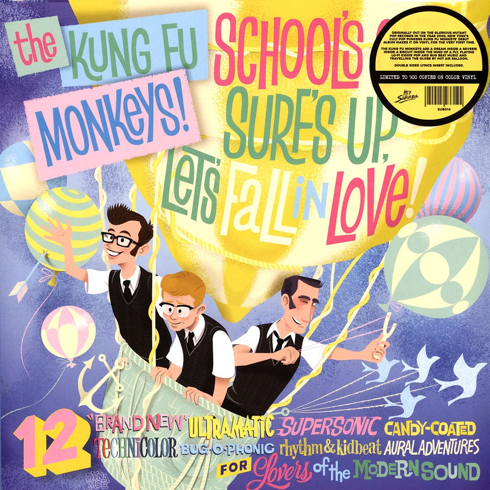 The Kung Fu Monkeys - School's Out, Surf's Up, Let's Fall In Love! White Vinyl Edition
