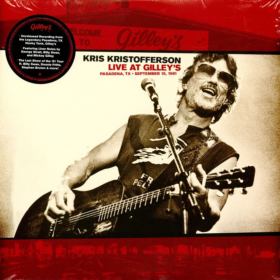 Kris Kristofferson - Live At Gilley's-Pasadena, TX: September 15, 1981 Black Vinyl Edition