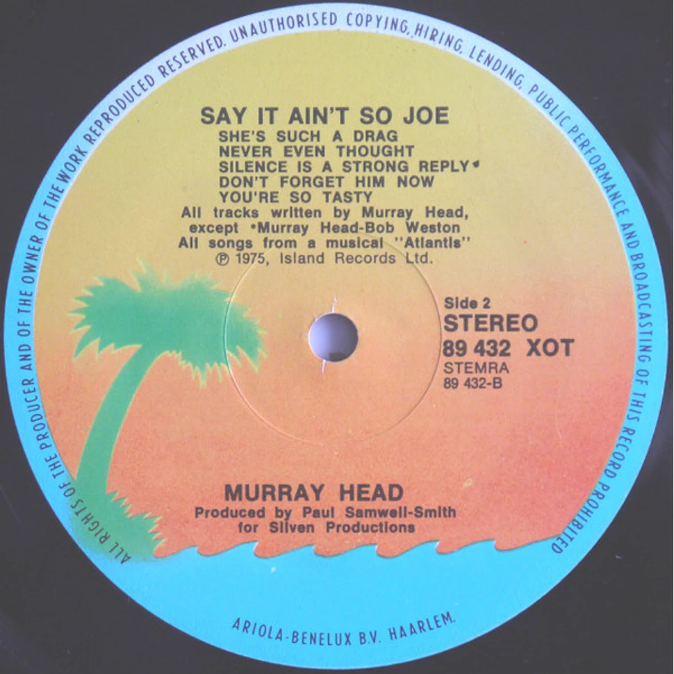 Murray Head - Say It Ain't So